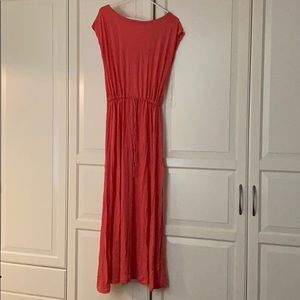 Gap Coral maxi dress   With cinch waist